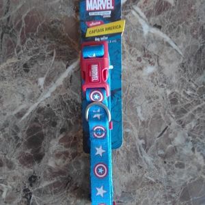 NWT Marvel Captain America Reflective Dog Collar